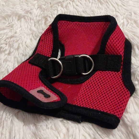 Simply Wag Red/blk XS Dog Harness - Picture 4 of 7